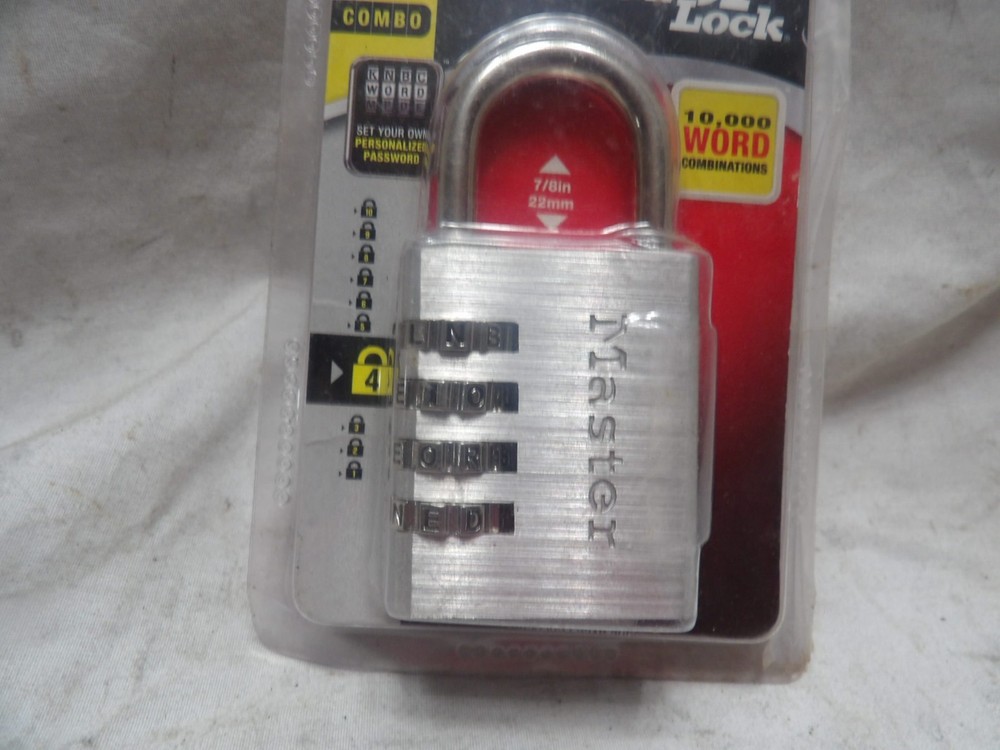 Master Lock Combination Lock 643DASTWD - Set Your Own Password - Silver