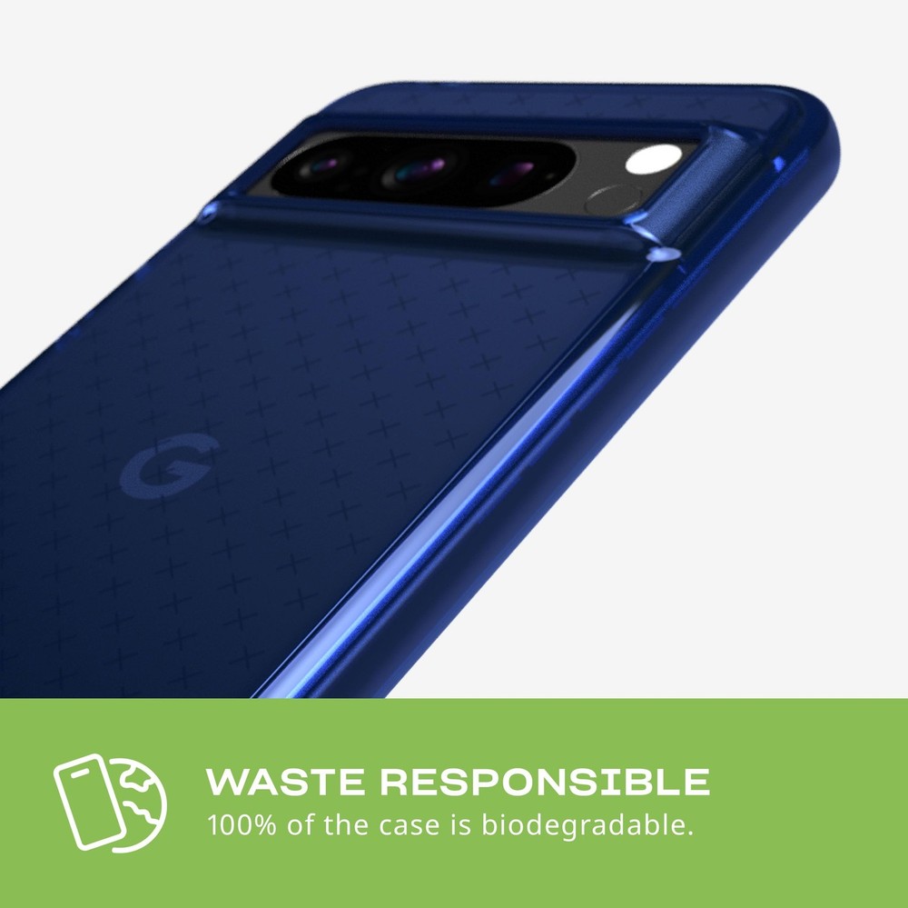 Tech21 Evo Check Google Pixel 8 Pro Case - 16ft Impact Protection-Midnight Blue