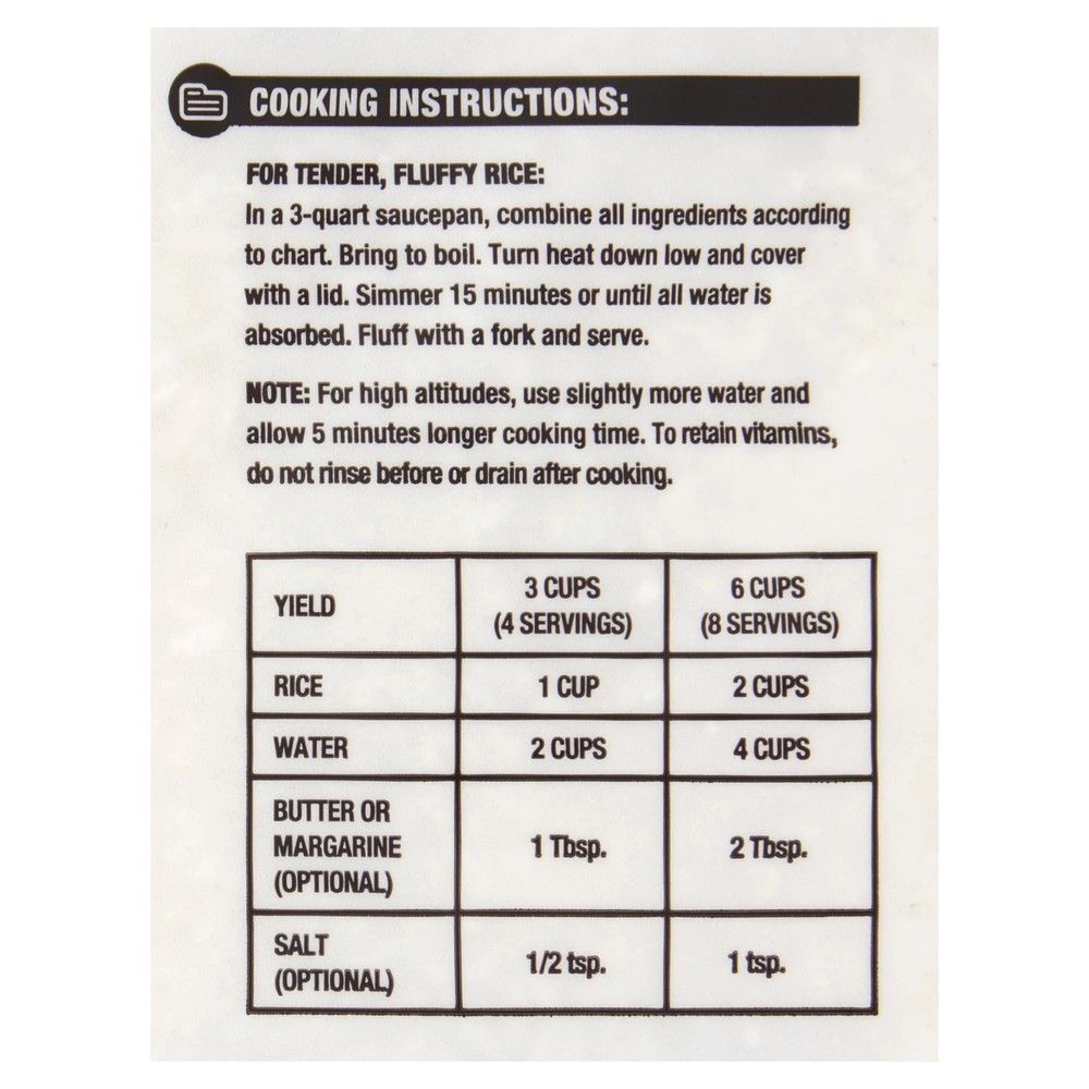 pack Great Value Long Grain Enriched Rice lb