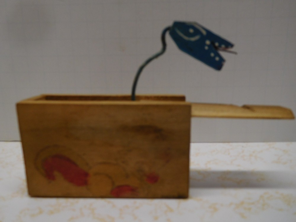 Vintage Trick Snake Bite Surprise Gag Box