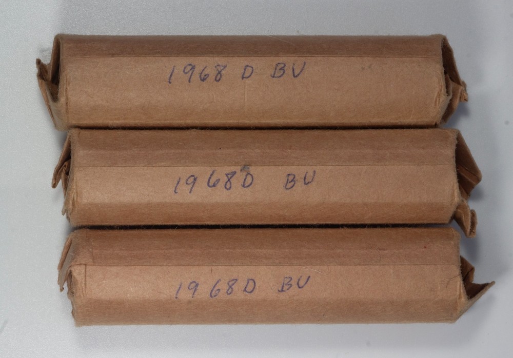 NICE BU ROLL - 1968-D GEM BU roll!