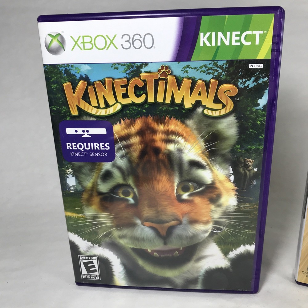 Microsoft Xbox 360 Kinect Motion Camera Sensor Bar w/ 2 Games BUNDLE Bowling