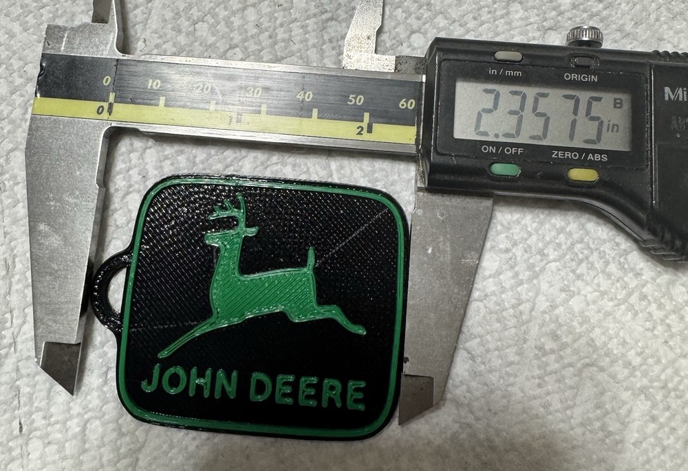 John Deere Custom 3d Printed Key Chain's