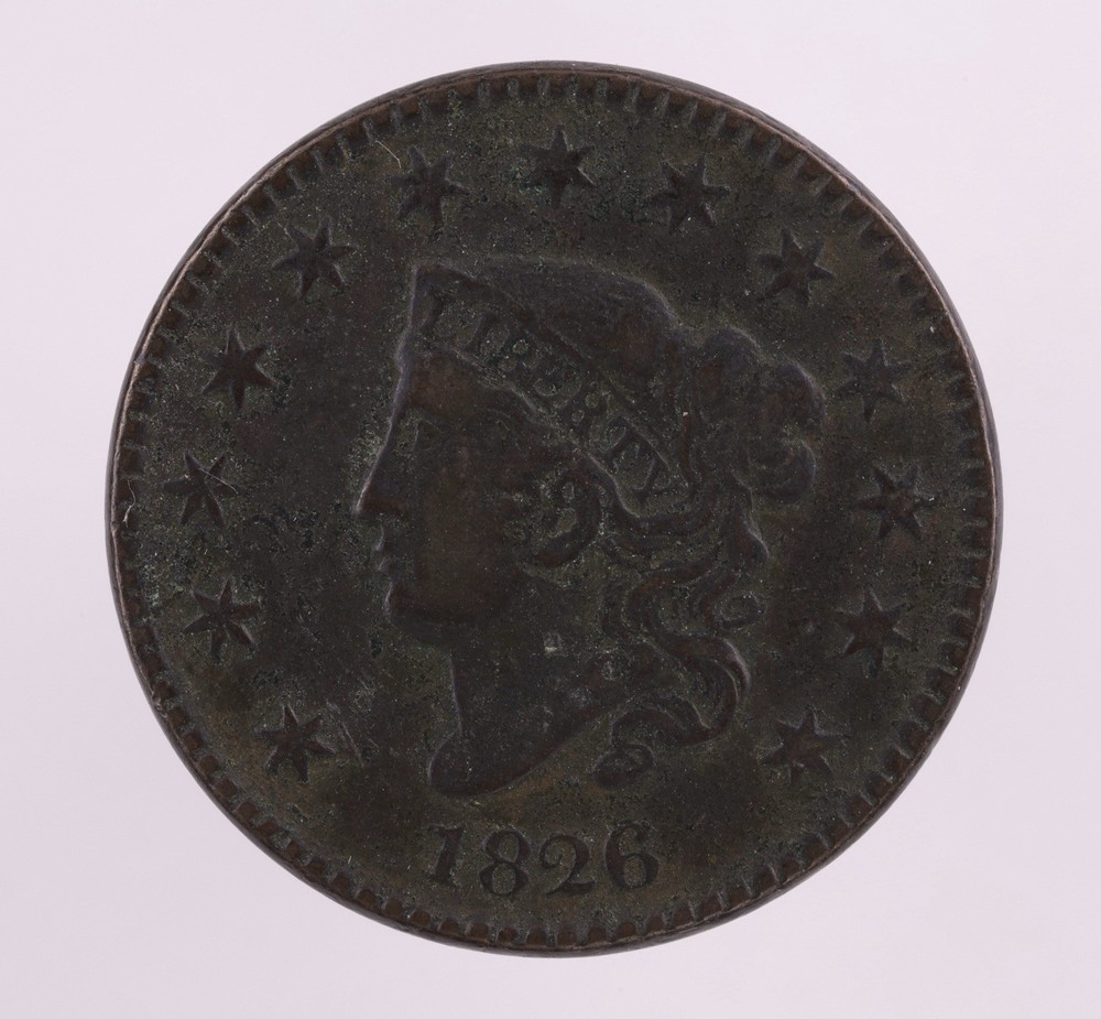 1826 Coronet Head Large Cent (B2767)