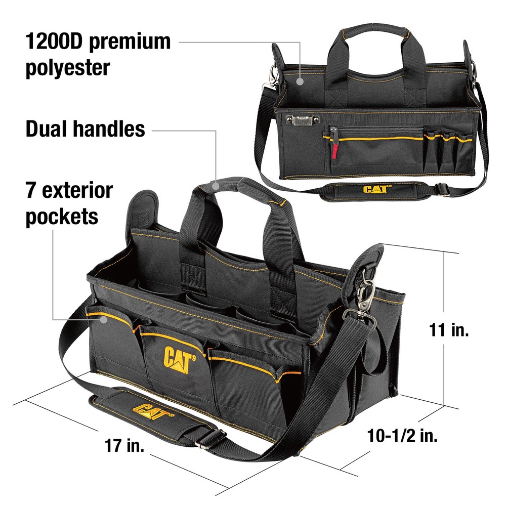 Cat 17 Inch Tech Tool Tote with Storage Cases - 240045