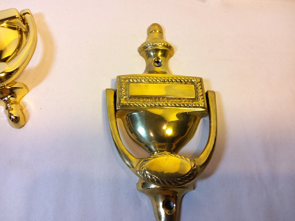 4 solid brass door knockers NEW