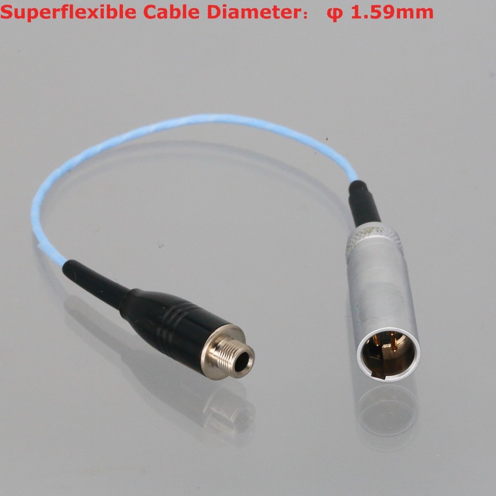 Mini XLR TA3M 3P Male to 3.5mm Stereo Locking Socket Cable Body-Pack Transmitter