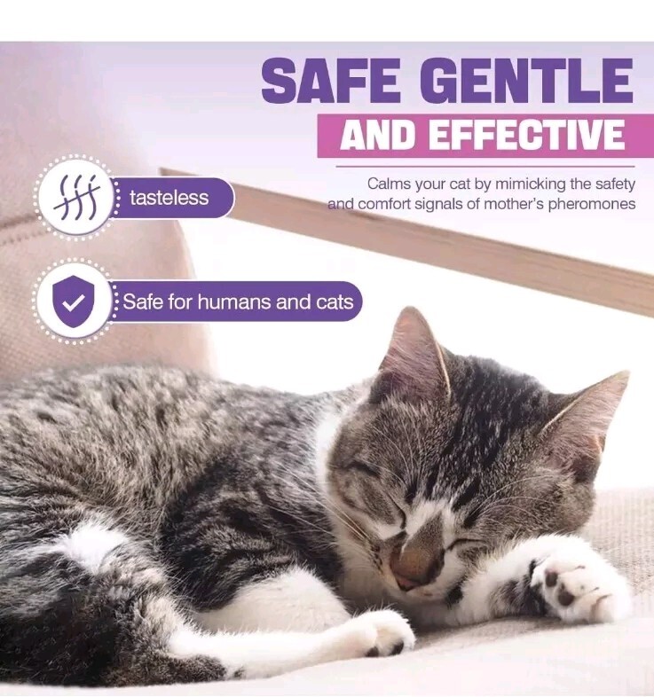 Cat Pheromones Calming Diffuser Refill 6 Pack Multicat 6 PACKs, Purple ,B1,9