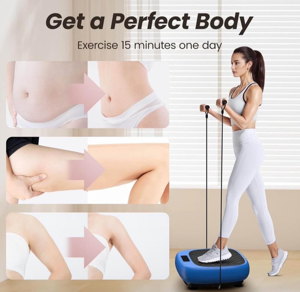 Mini Vibration Plate Exercise Machine Whole Body Workout for Lymphatic Drainage