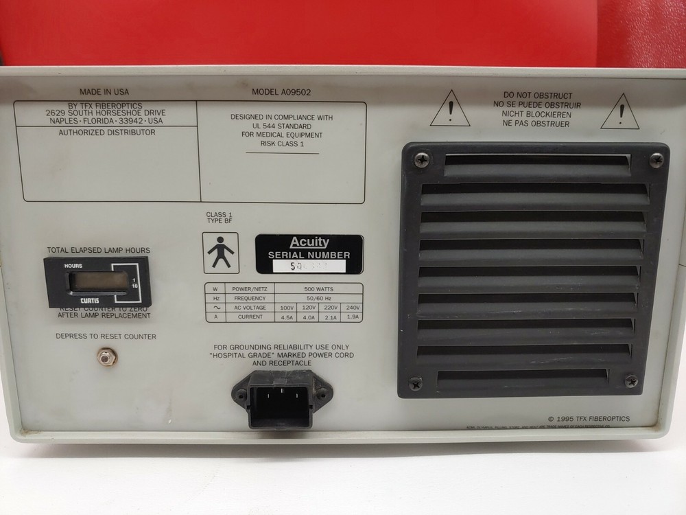 TFX FIBEROPTICS ACUITY light source A09502 #34