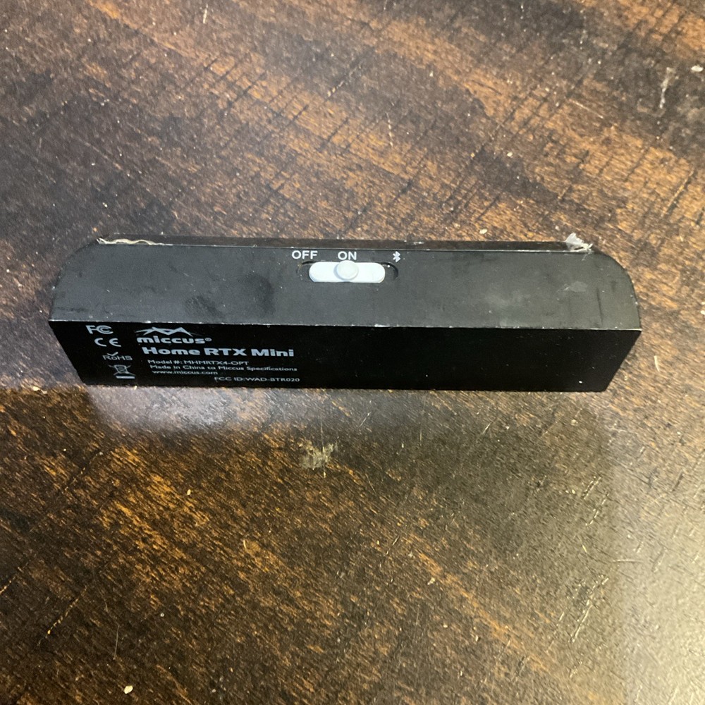 Miccus Home RTX Mini Bluetooth Transmitter/Receiver Model MHMRTX4-OPT -tested