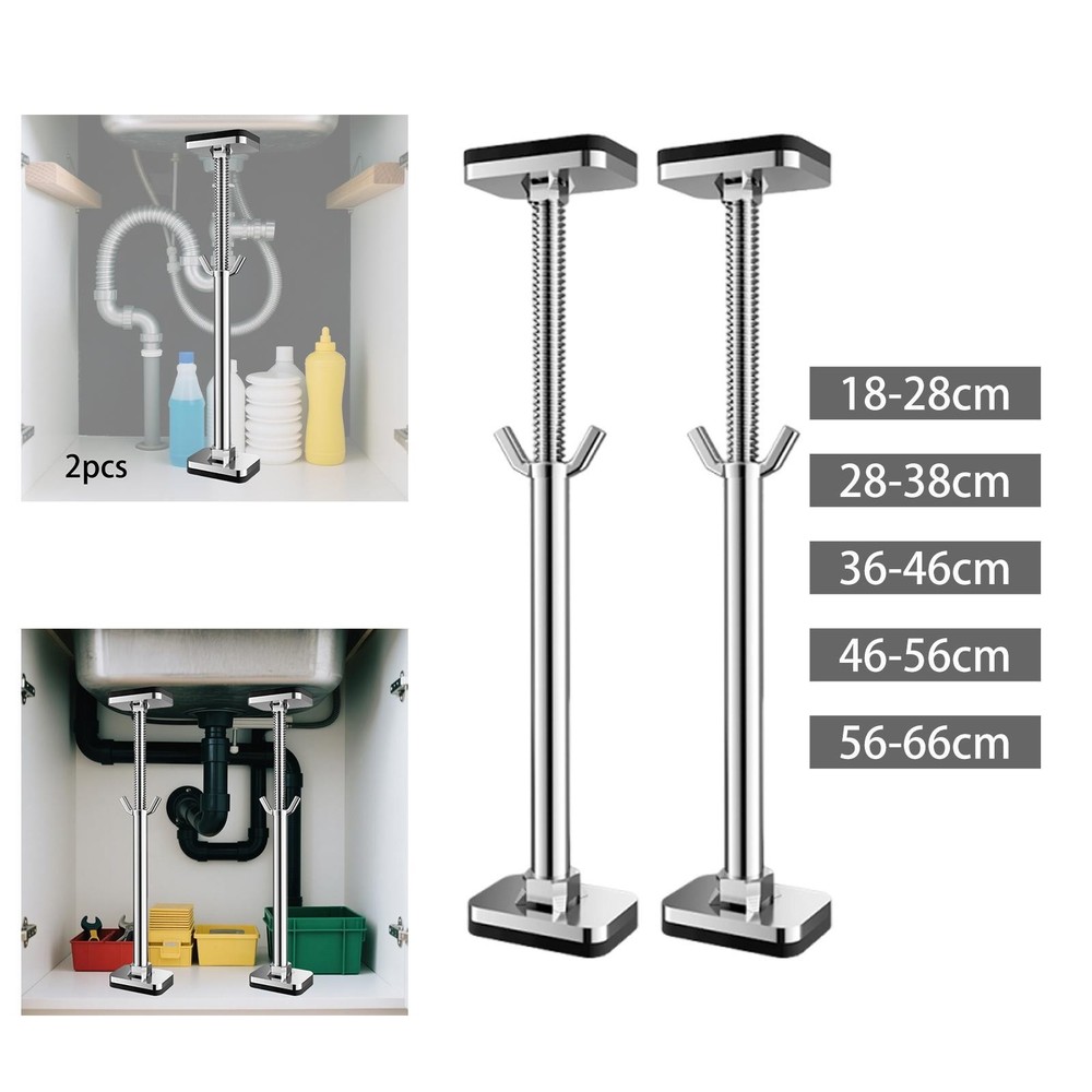 2 Pieces Undermount Sink Bracket Adjustable Sink Holder Washbasin Bracket