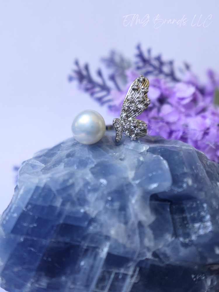 Butterfly Pearl Ring