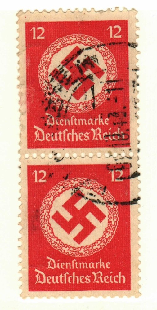 Germany #O98 used vertical pair (2 stamps)