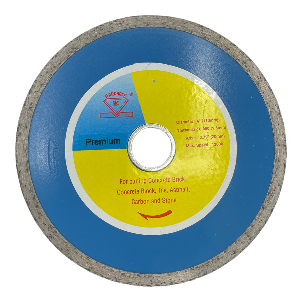 25 Pack 4" Diamond Tile Saw Blade Continuous Rim for Cutting Tile Stone Masonry