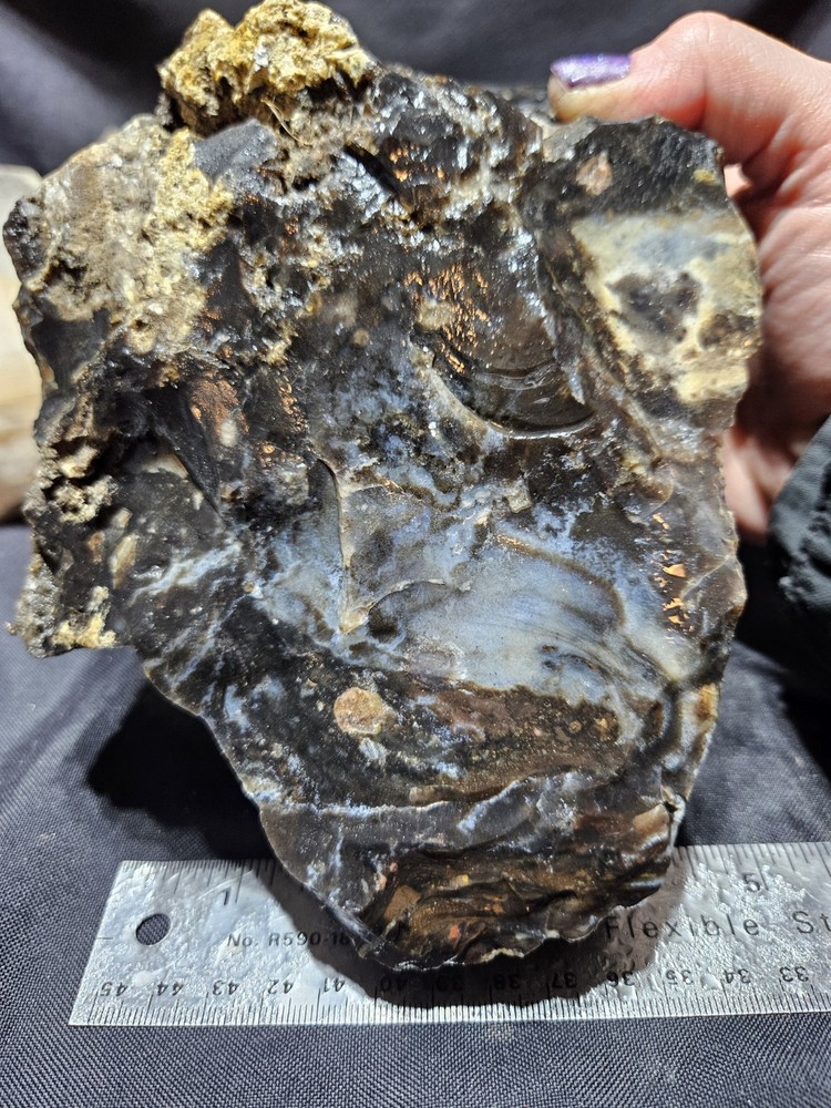 Opalized Agate w/ Cascading Moons Specimen Natural Form (8lbs 1oz)