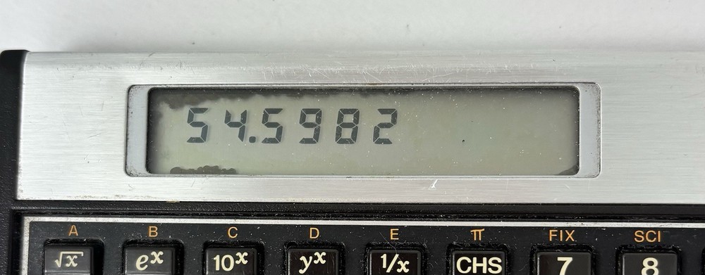 Hewlett Packard HP 11C scientific calculator with protective case Please Read
