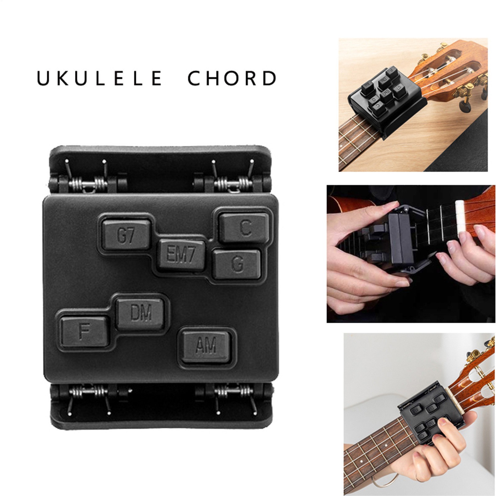 Guitar Chord Helper Ukulele Attachment Chord Presser Guitar Trainer 23-26 Inches