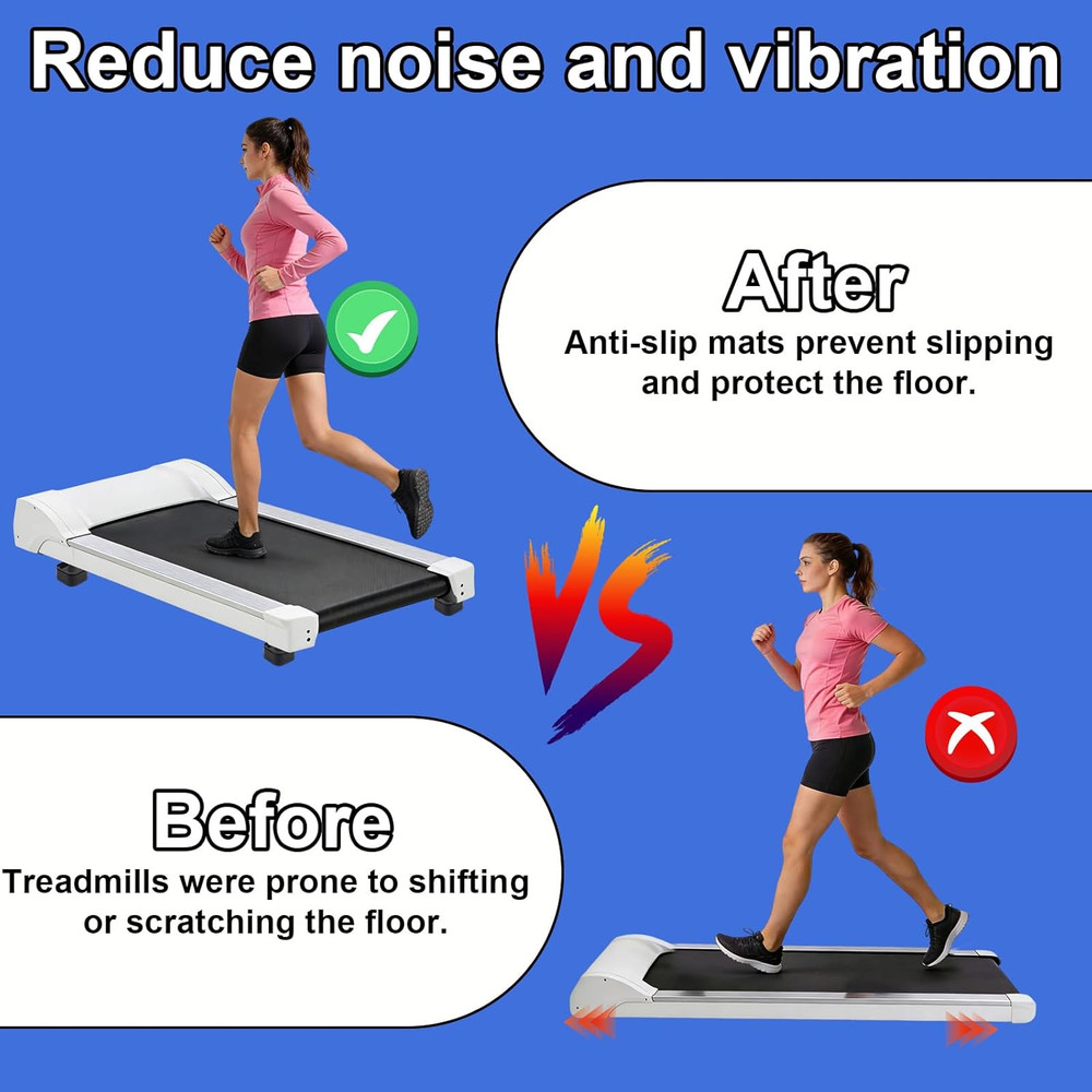 Adjustable Treadmill Incline Riser Blocks - 4 Pack Non-Slip Accessories