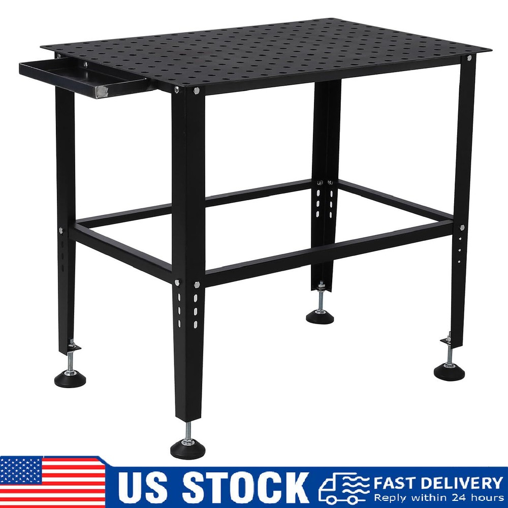 Welding Table 36"x24" ,5/8" Holes Welding Workbench Table 1500lbs Load Capacity