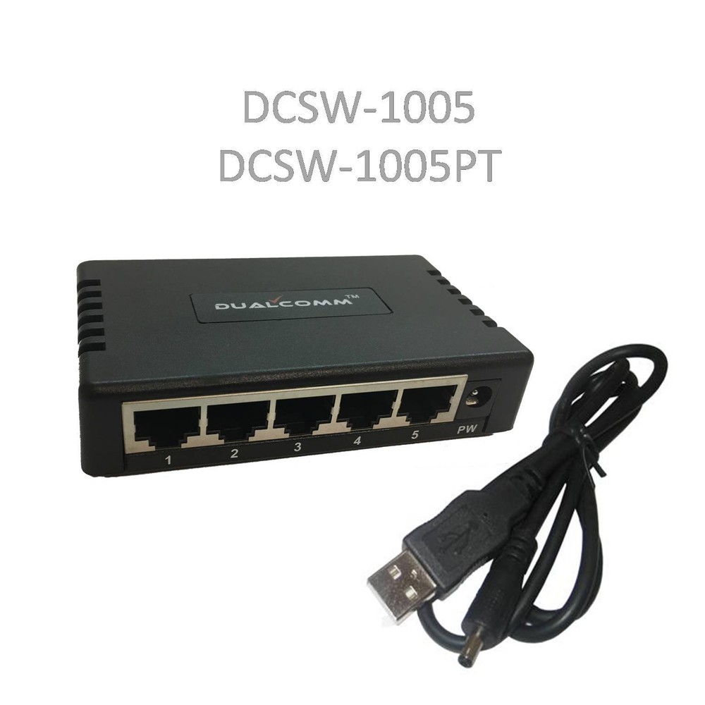 Dualcomm DCSW-1005PT 10/100Base-T Network Tap