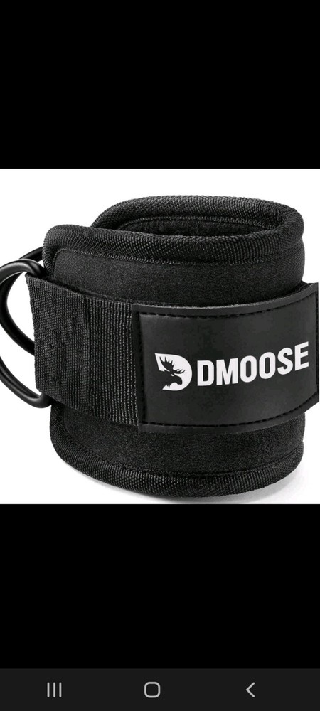DMoose Ankle Strap for Cable Machines Black