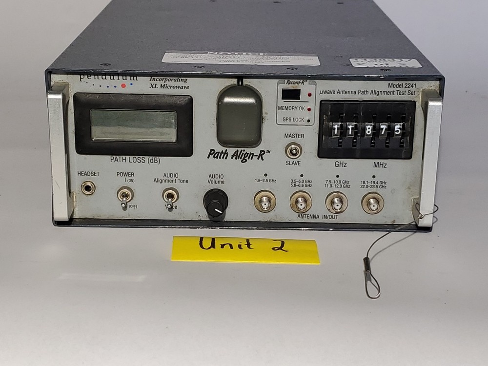 Set Of Two Pendulum 2241 PATH ALIGN-R Microwave Antenna Path Alignment Test Set