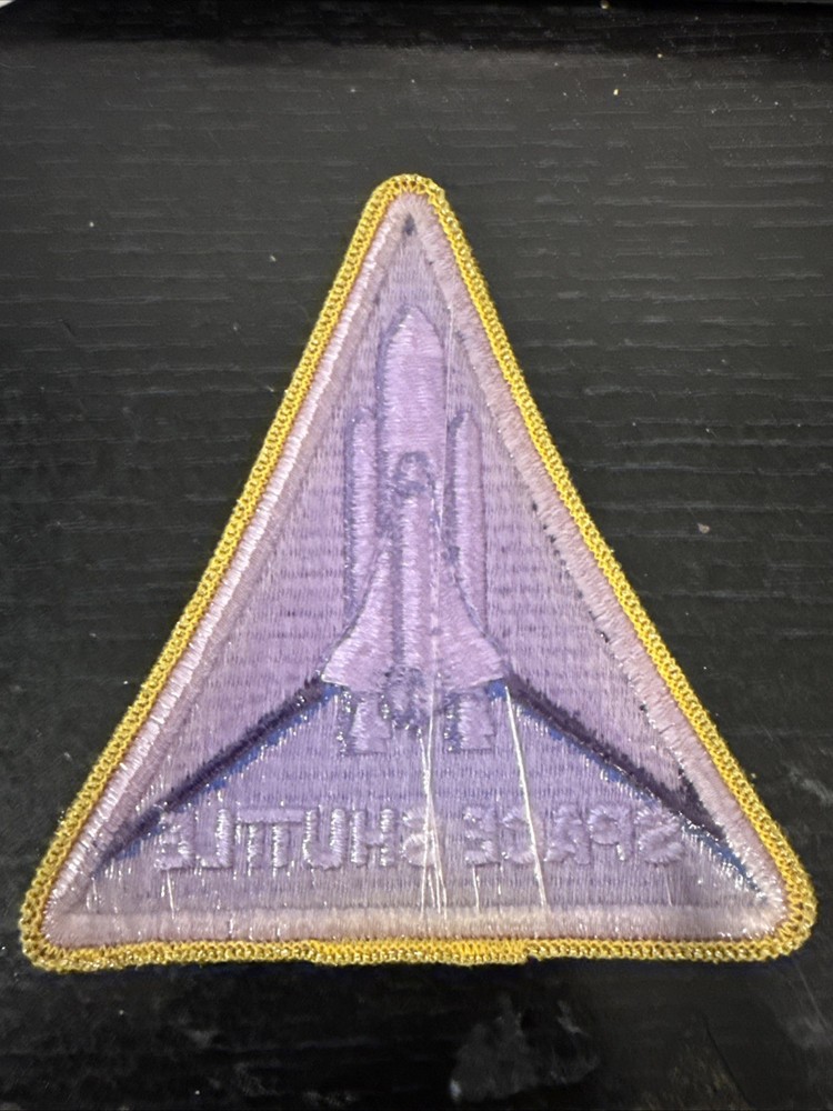 Vintage NASA Space Shuttle Patch Triangle Badge Space Shuttle Souvenir Patch