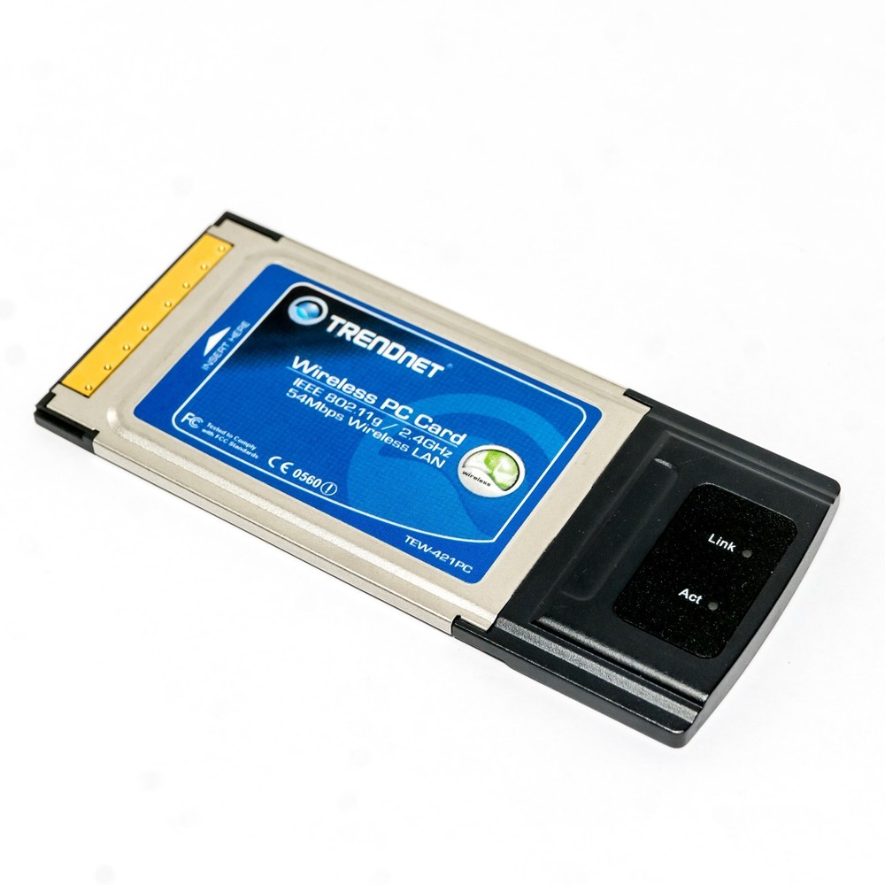 ⭐ TRENDnet 54Mbps Wireless G PC Card TEW-421PC - OPEN BOX ⭐