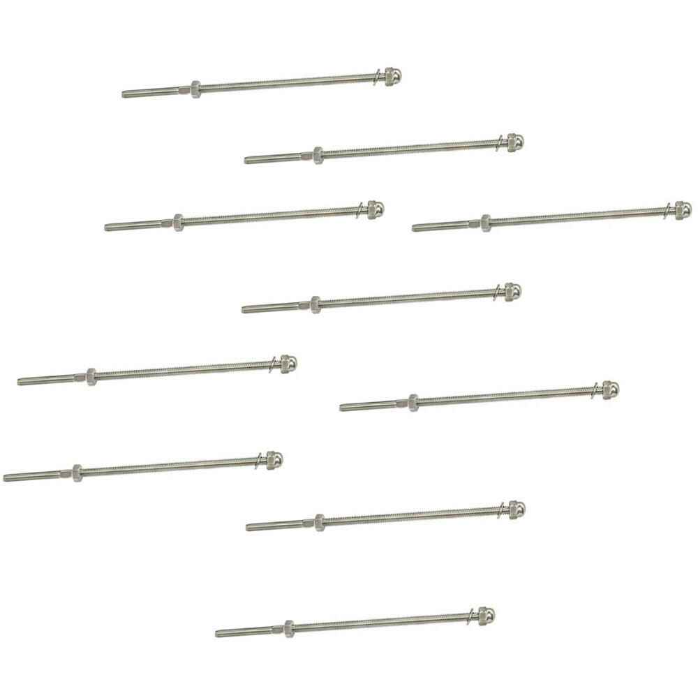 50 Pc Set Stainless Steel Cable Swage Threaded Stud End Fitting for 3/16" Cable