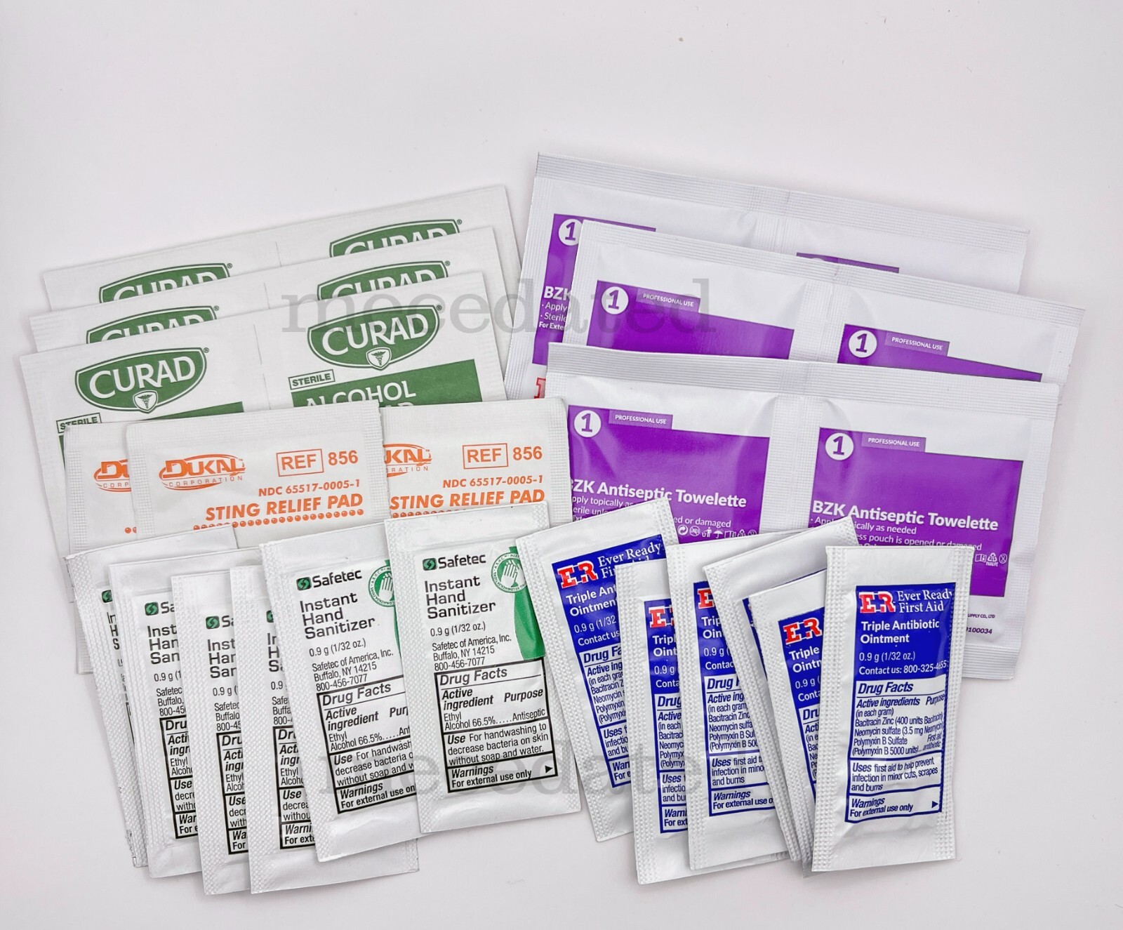 27 PIECE ANTISEPTIC PRODUCTS   FIRST AID SURVIVAL KIT  IFAK OSHA ANSI REFILL