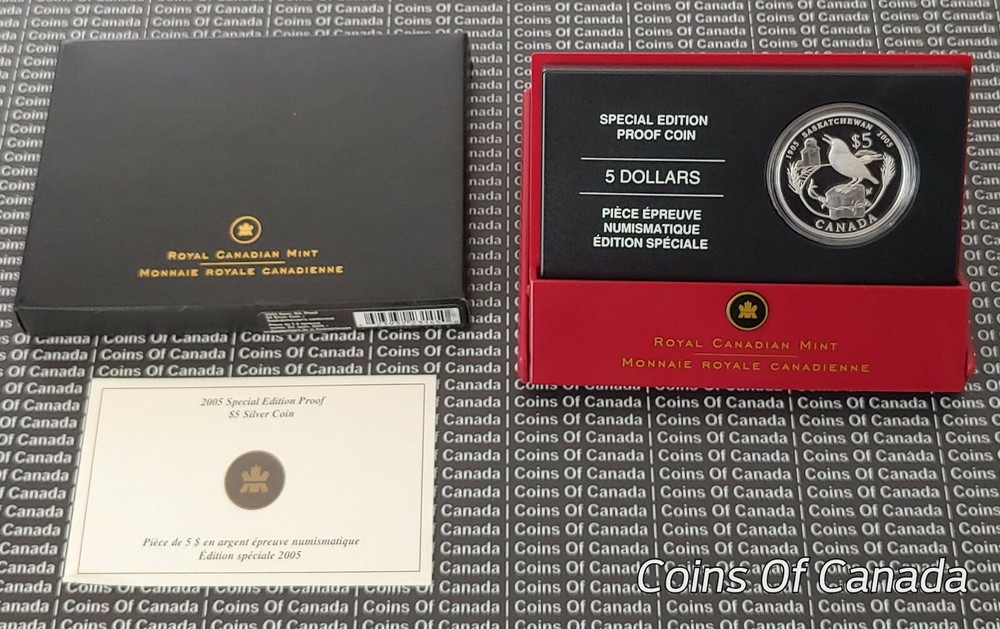 2005 Canada $5 Saskatchewan Centennial Coin - Fine Silver Coin #coinsofcanada