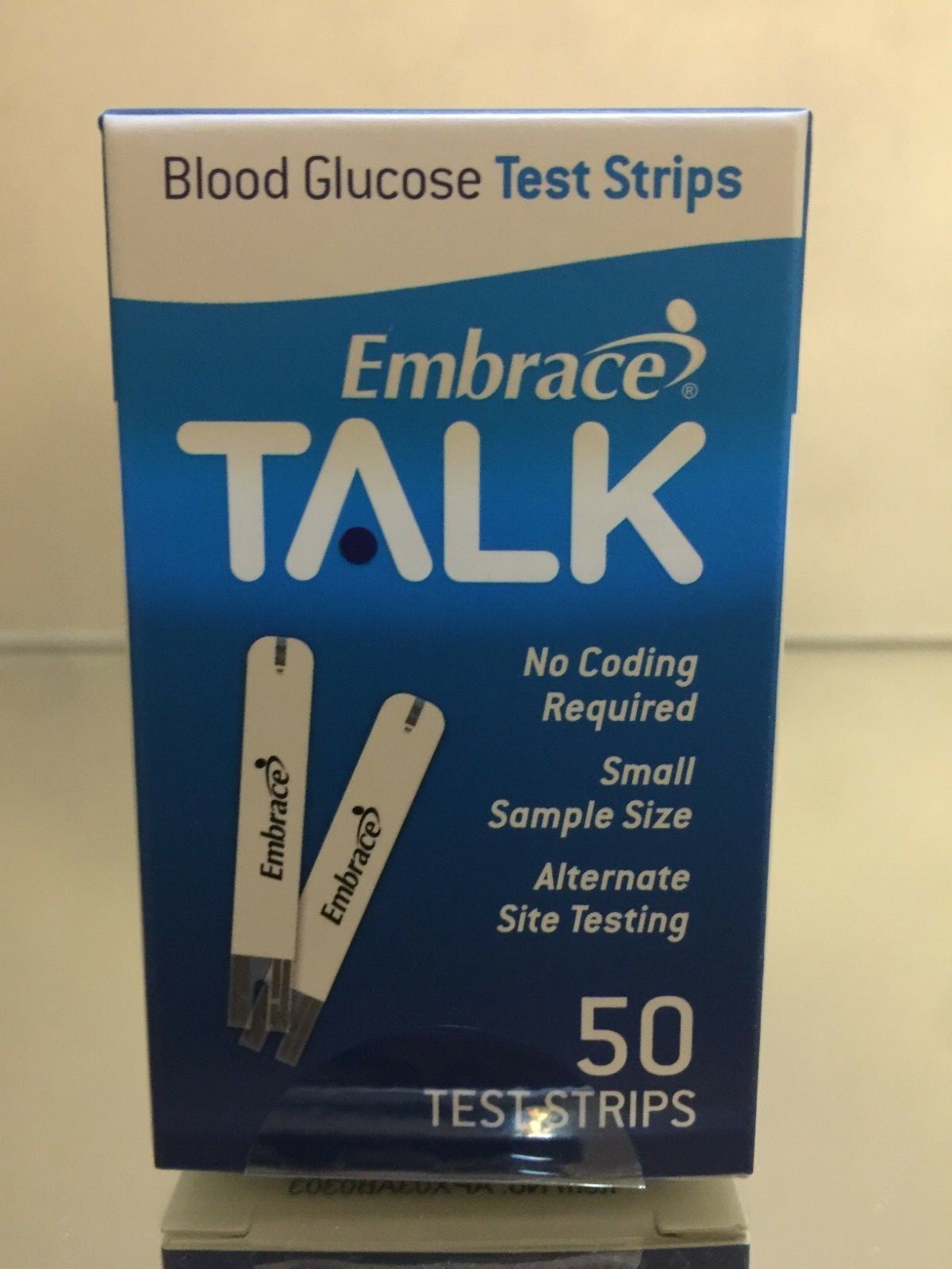 Embrace TALK Blood Glucose Test Strips 300 Qty. Exp 05/05/2025 Free shipping