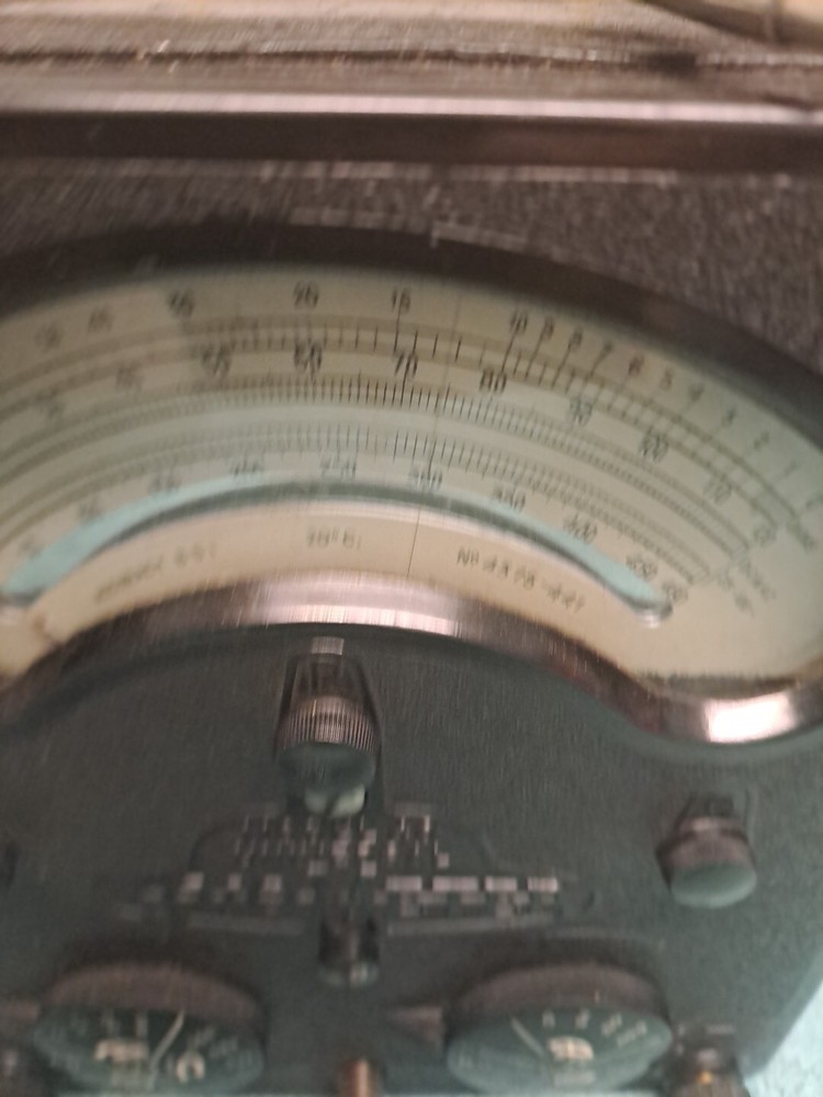 Vintage Model 40 AVO Meter With Original Leather Case.