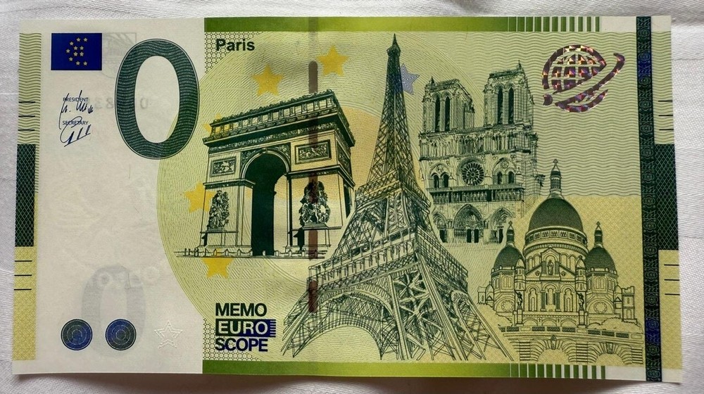 Memo Euro Note, EAAB 206/2 Paris