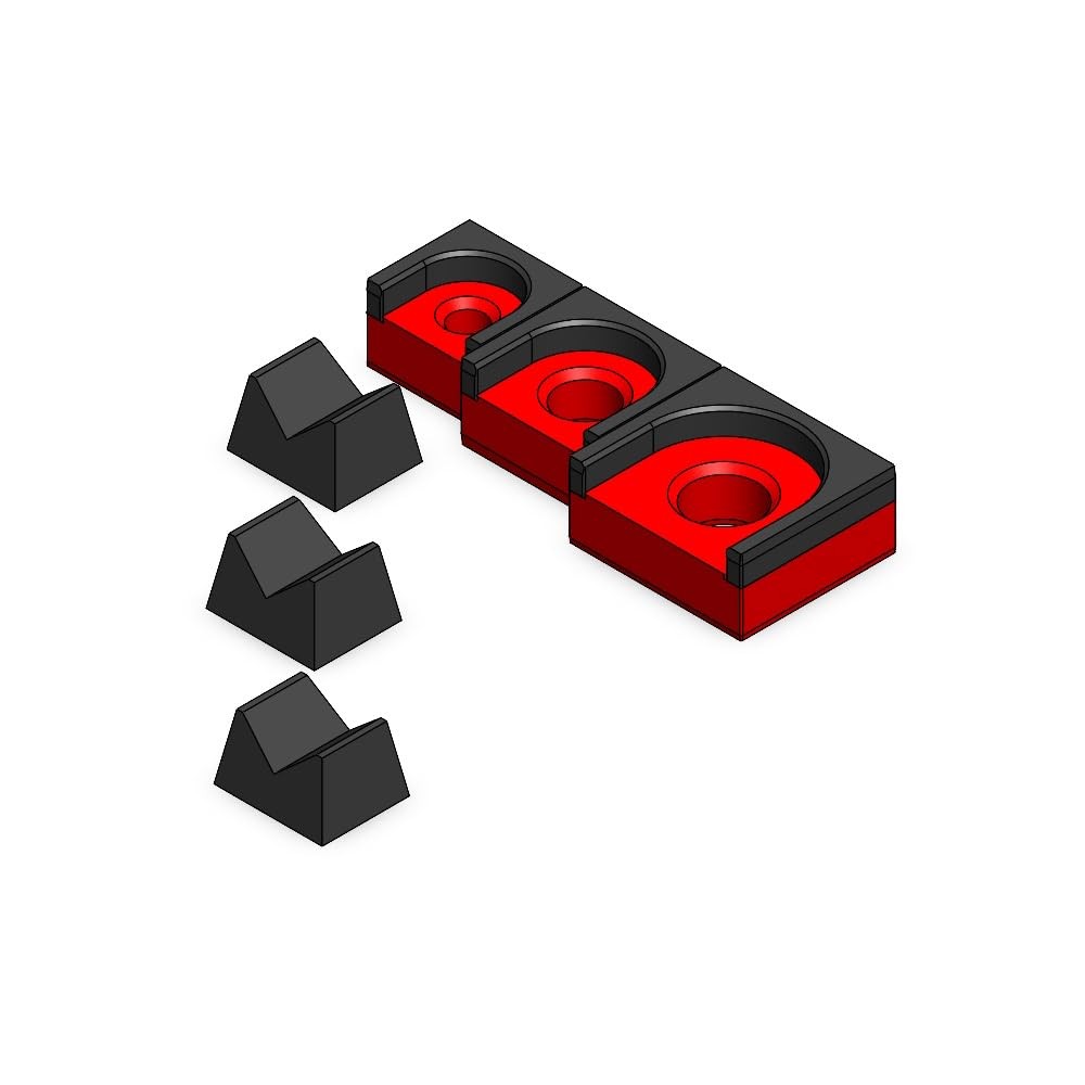 MagAttach Ratchet Organizer Kit (3 Piece Set, Red/Black)
