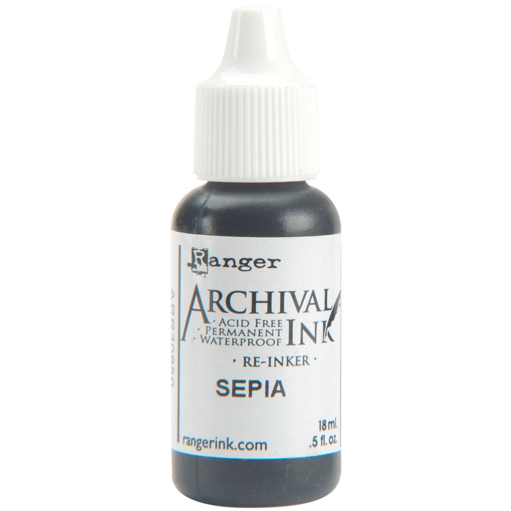 Archival Pad Re-Inker .5oz Sepia