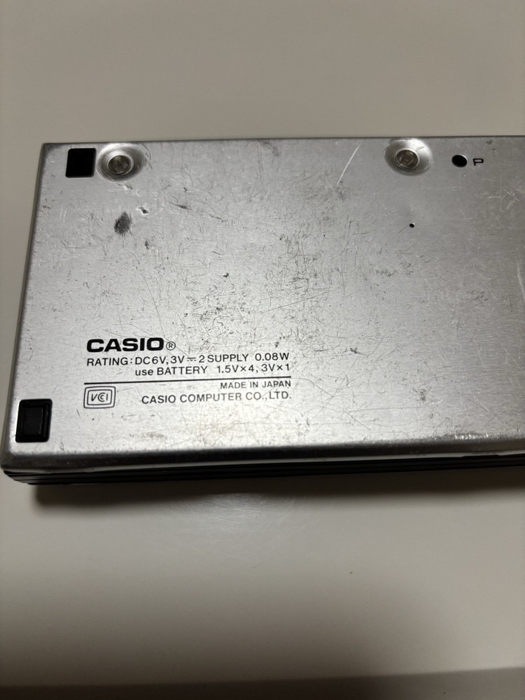 CASIO VX-4 mini Pocket Personal Computer Calculator Tested AA Battery Replaced.