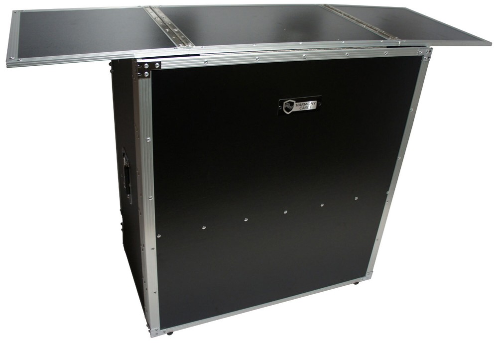 Harmony Case HCDJSTANDT Compact Fold Out Portable DJ Workstation Table