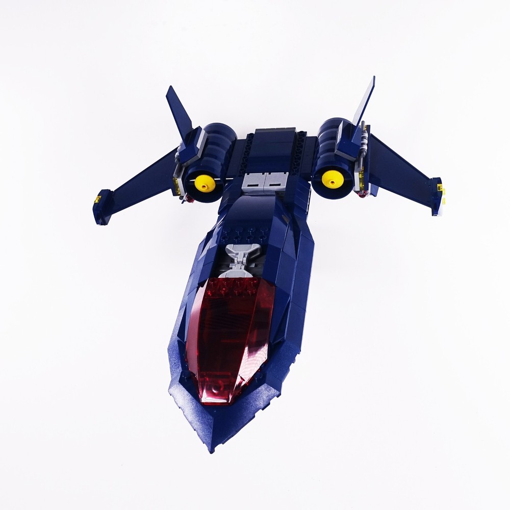 Wall mount for LEGO 76281 X-Jet, Wall mount only.