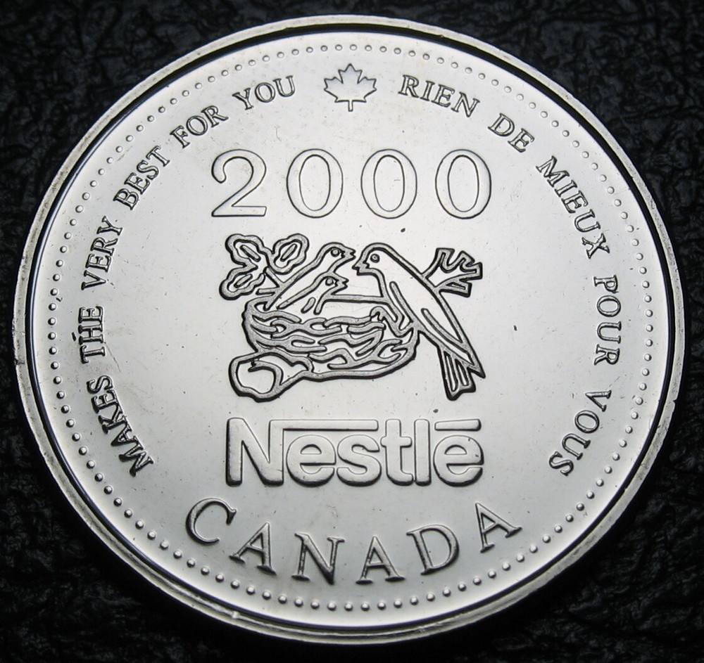Canada 2000 Nestle Medallion ( 100% Nickel, Uncirculated )