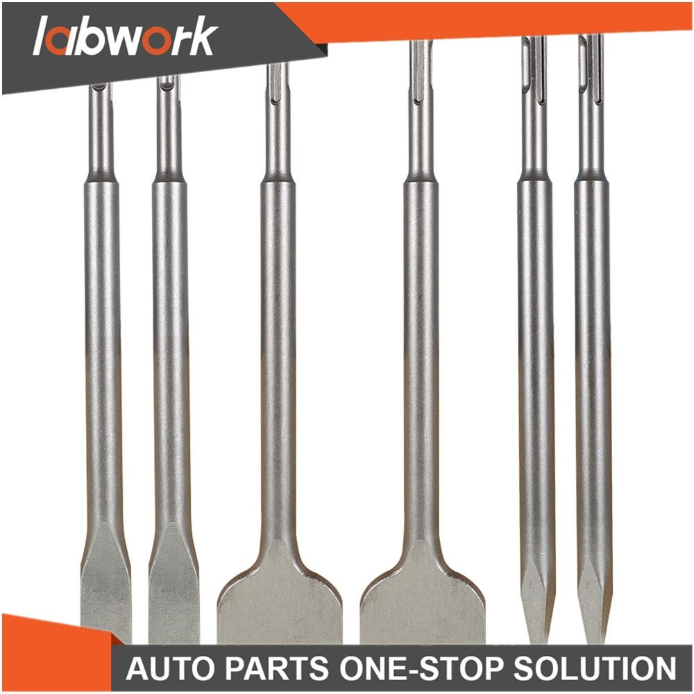 Labwork SDS Plus Chisel Set Including Point Chisel 20mm & 40mm Flat Chisel 6 Pcs
