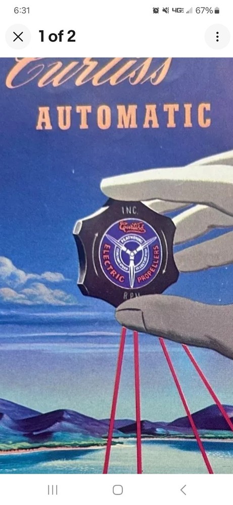 Curtiss Electric Propeller Decal Set