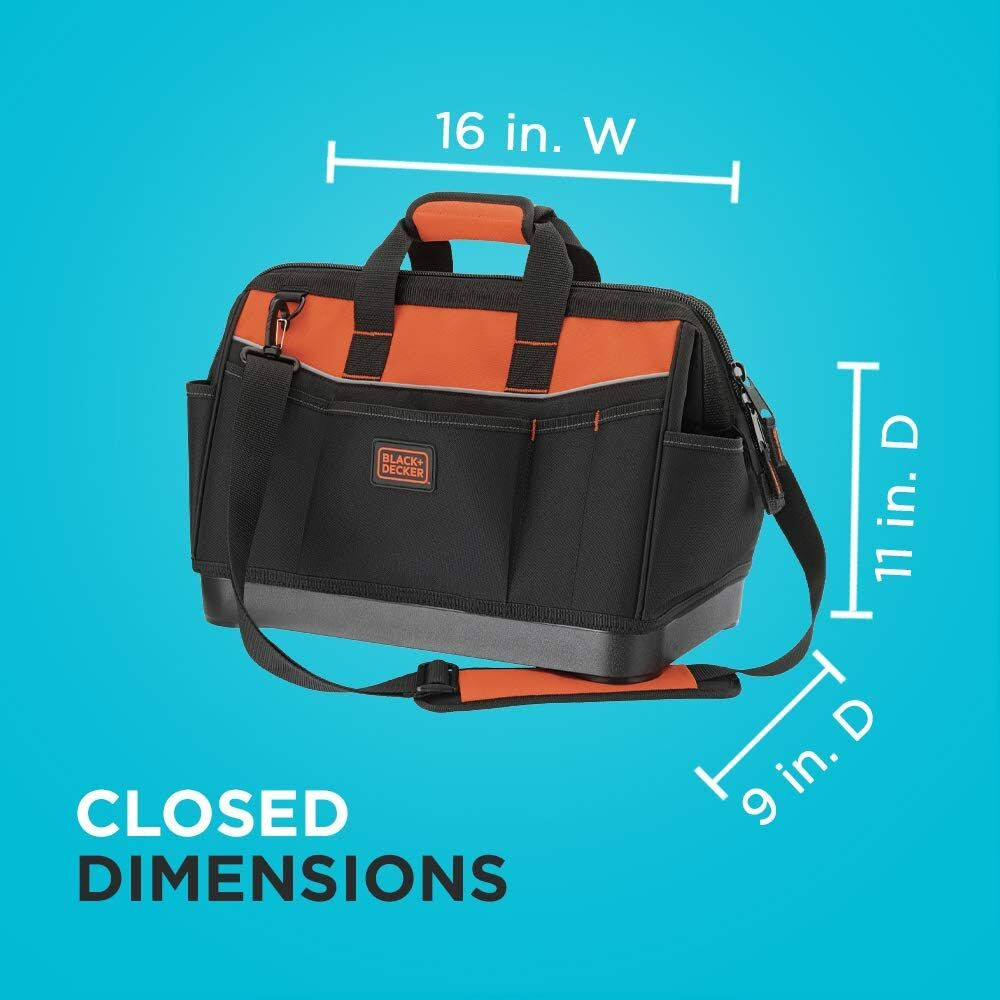 BLACK+DECKER Tool Bag, 16-Inch - BDST500002APB