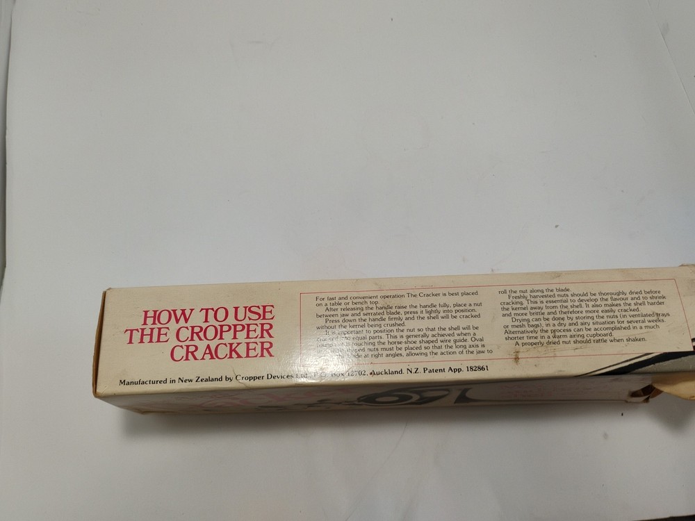Vintage Cropper Cracker Nut Cracker Devices w/ Original Box