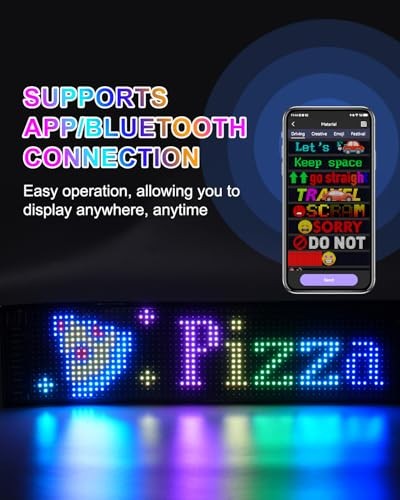 Programmable LED Scrolling Sign - Display Board with 15" x 4" Full Color