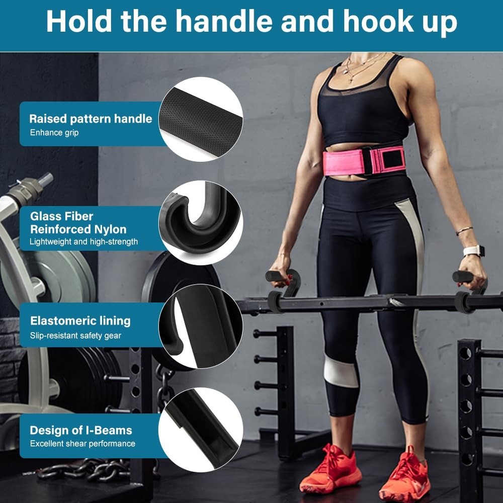 XuYelora Neutral Grip Handle Attachment for Pull-up Bars, 1 Pair Black