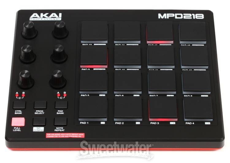 Akai Professional MPD218 16-Pad MIDI Pad Controller