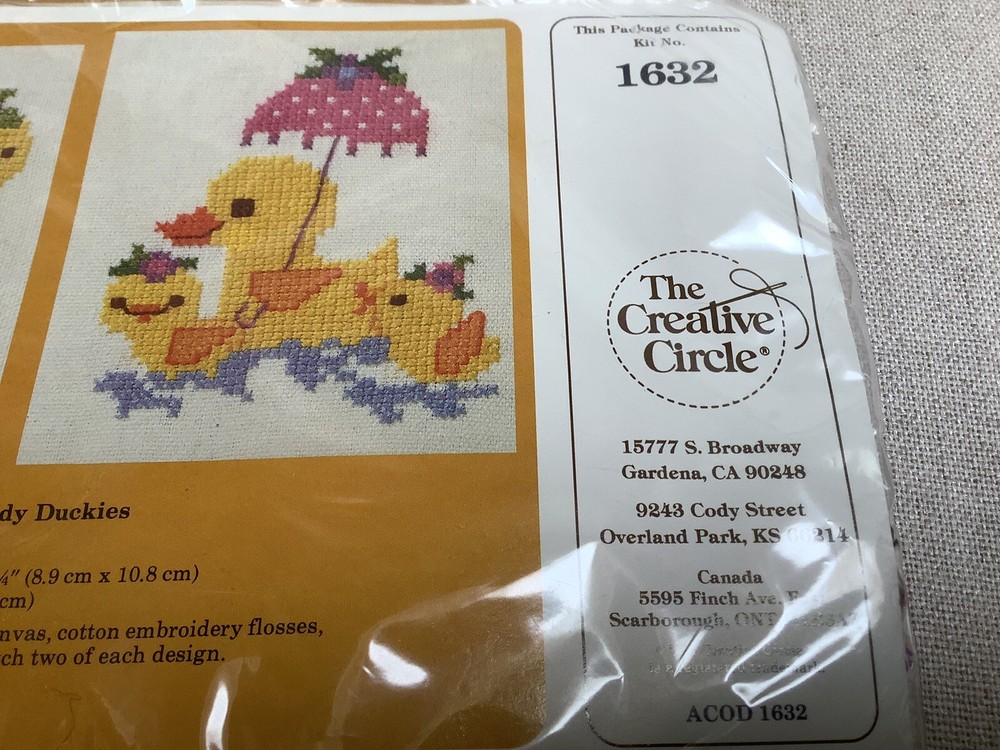 Creative Cross Stitch Kits 1634 Bouncing Bunnies & 1632 Dandy Ducks