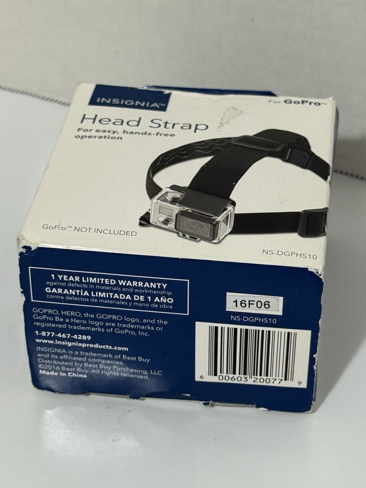 insignia adjustable head strap mount for GoPro